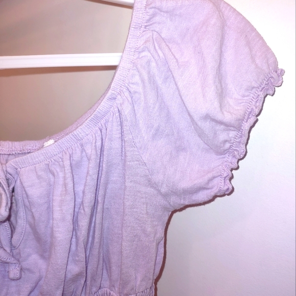 Smocked Cap Sleeve Crop Top - Picture 7 of 10